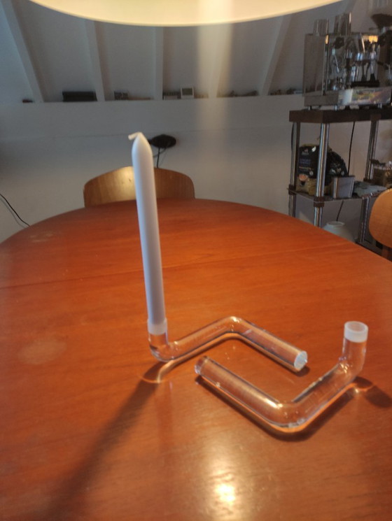 Image 1 of FLOW ensemble de deux chandeliers en verre