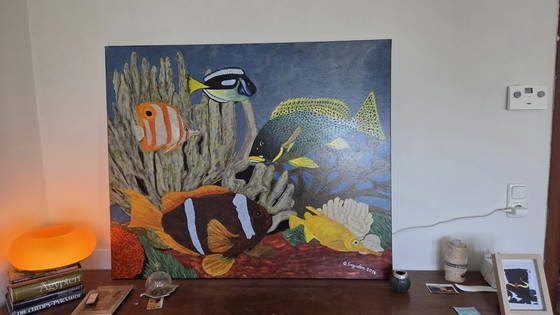 Image 1 of Meer Fische Leinwand