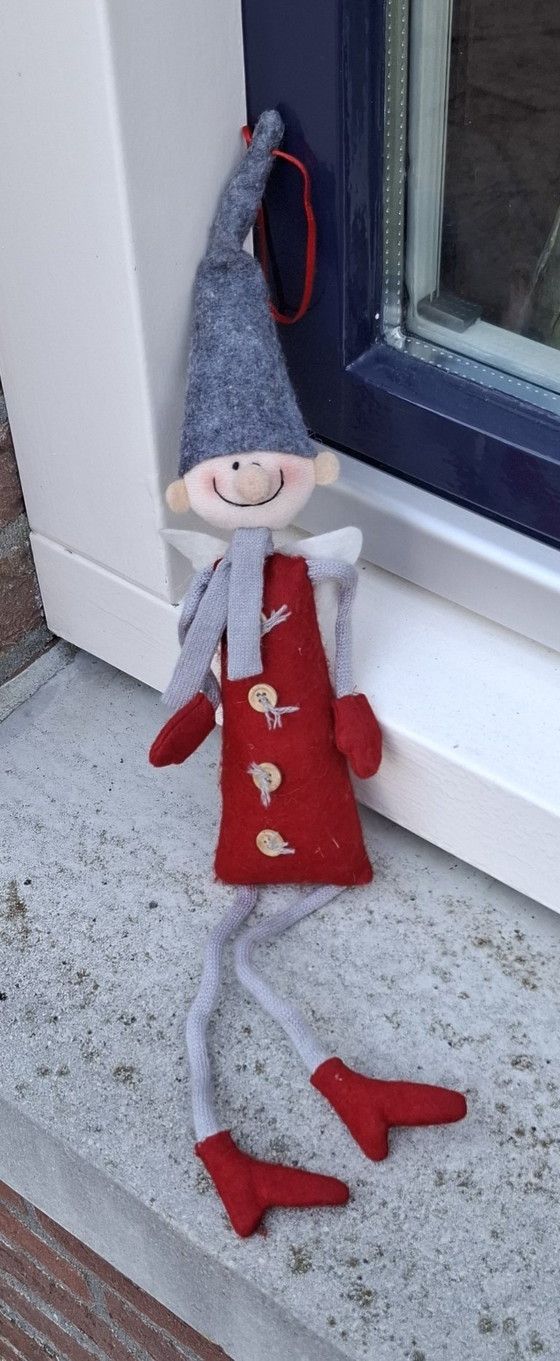 Muñeco elfo de Navidad decorativo hecho a mano.🎄 – Objetos decorativos, Algodón (photo 6 of 11)