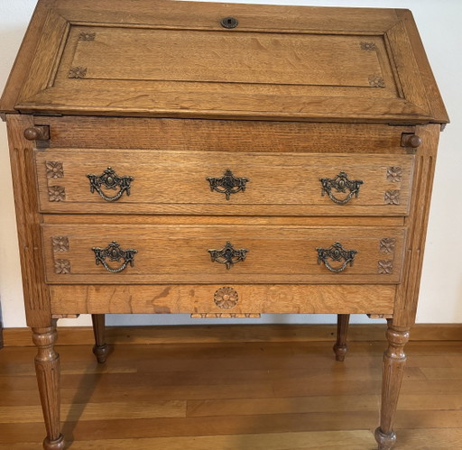 Antique secretary desk, 1910-1930, Neo-Renaissance – wandkast, Wood