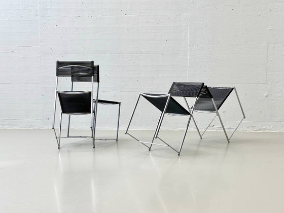 Image 1 of Set of 4 Spaghetti Chair 101 chairs by Giandomenico Belotti Alias