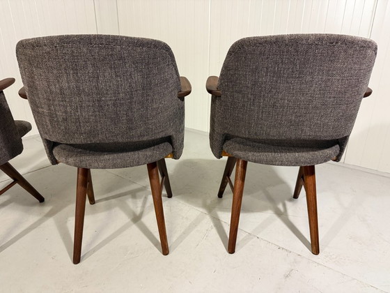 Image 1 of 4 X sillas de comedor Cees Braakman FT30 Pastoe, Países Bajos 1950