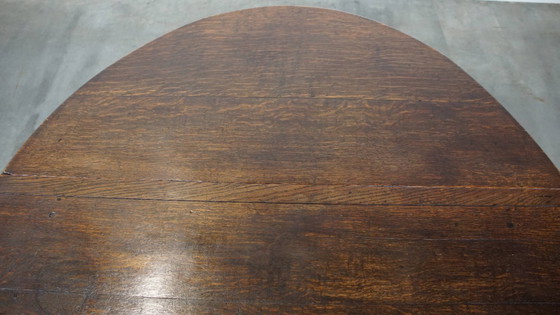 Image 1 of Mesa inglesa antigua de roble con patas plegables
