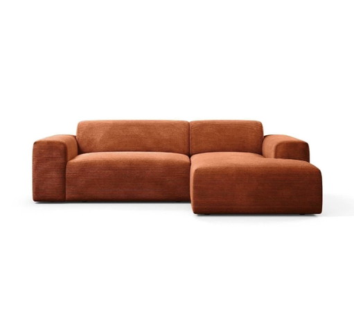 Naduvi Nina Hoekbank Terracotta Roest Corduroy – hoekbanken, Textile