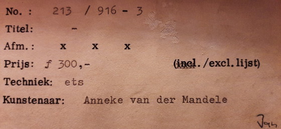 Image 1 of Anneke van der Mandele