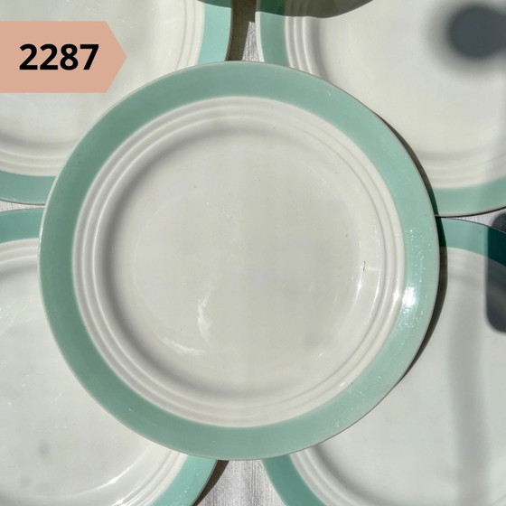 Piatto piano vintage in maiolica floreale, venduto singolarmente – Stoviglie, Retro (photo 14 of 20)