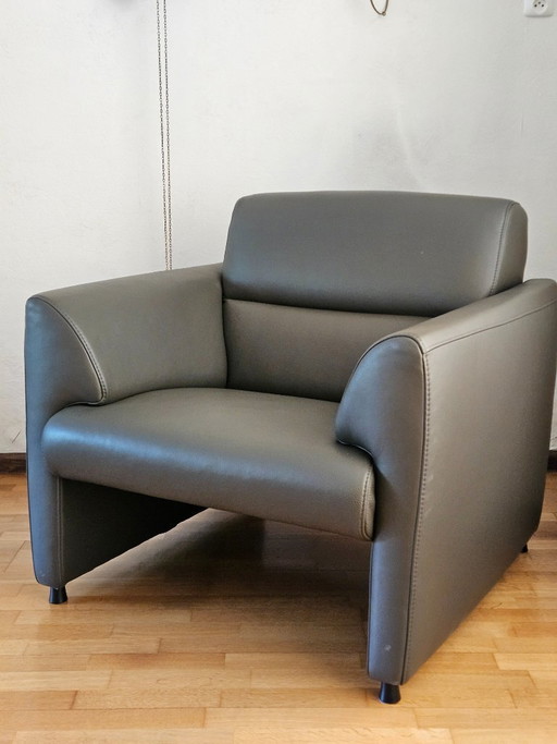 Sofá de 2,5 plazas y 2 sillones de piel de Montel Mondi