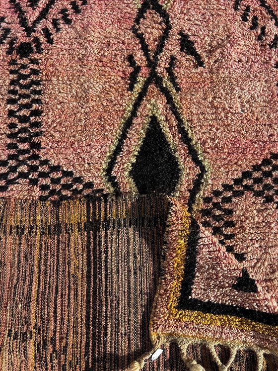 Image 1 of Modern Marokkaans handgemaakt wollen vloerkleed – Roze Berber vloerkleed 200x320 cm