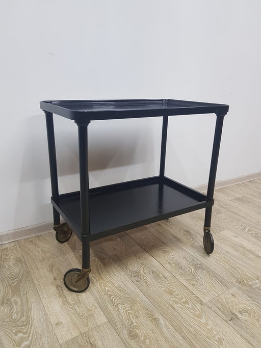 Historischer schwarzer Getränkeschrank, 1930er Jahre