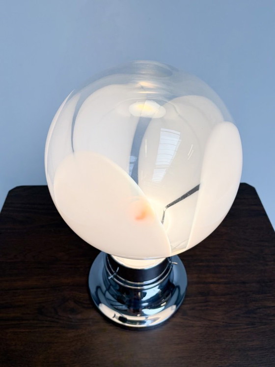 Lampada da tavolo italiana in vetro di Murano 52 cm, anni '70 – Lampade da tavolo, Metallo (photo 3 of 14)