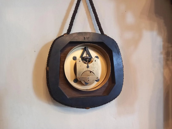 Image 1 of DUGENA Mechanical Rope Wall Clock, MCM Style, 1960s
