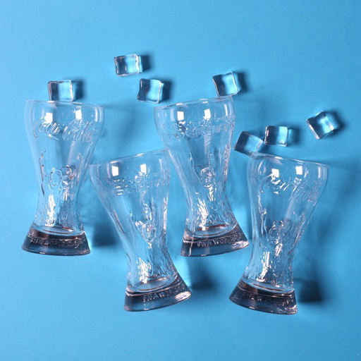 Set van 4 Coca-Cola glazen / Zwaar, helder verzamelglaswerk 35cl / 2006 – glazen karaffen (photo 2 of 16)