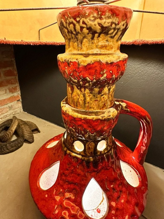 Image 1 of Ceramic Fat Lava floor lamp West Germany