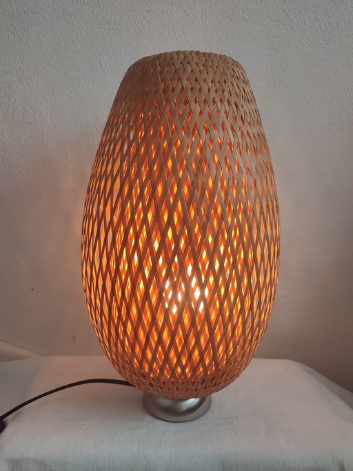Ikea Design Model Boja- BO803- Maria Vinka - Hand-woven Bamboo Table Lamp