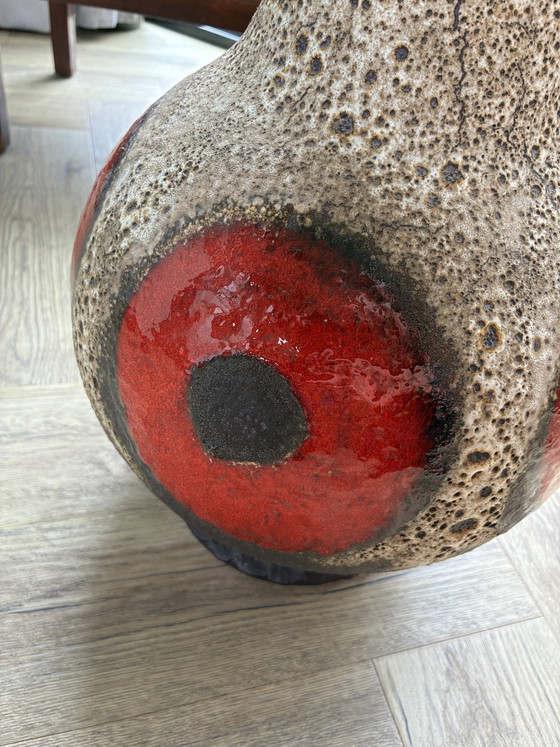 Image 1 of Vintage fat lava floor vase 50 cm Dumler & Breiden
