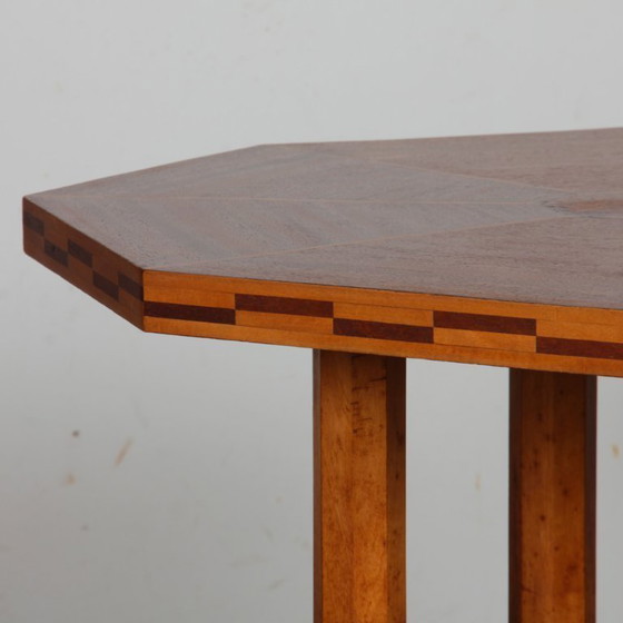 Image 1 of Beistelltisch aus Holz, Art-Deco-Stil aus den 1930er Jahren