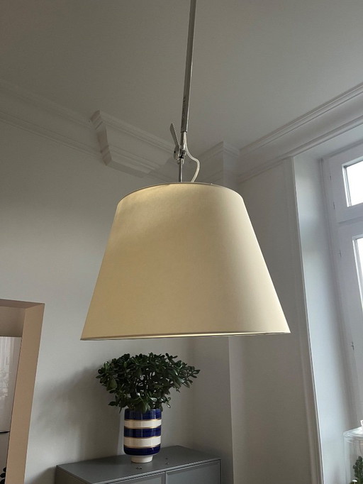 ARTEMIDE Tolomeo Sospensione Decentrata mit Pergament Schirm 42cm