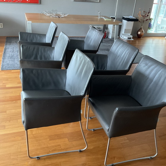 6 Leather Dining Chairs by Bert Plantagie (photo 6 of 10)