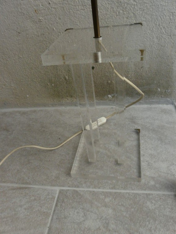 Image 1 of David Lange table lamp in plexiglass