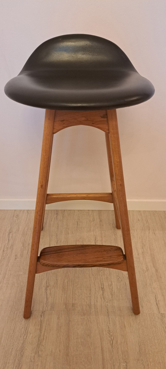 Image 1 of Originele Erik Buch OD-61 barkruk – Teak – O.D. Møbler Denemarken – Mid-Century Modern