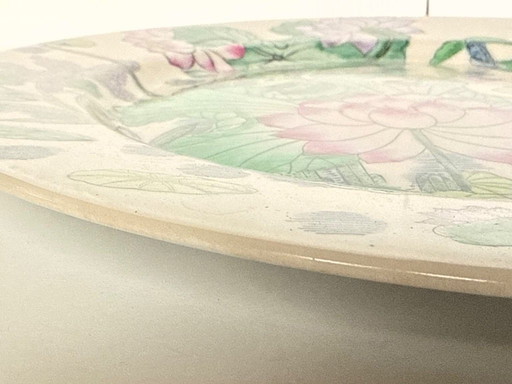 Assiette en porcelaine décorative peinte à la main, style chinois vintage