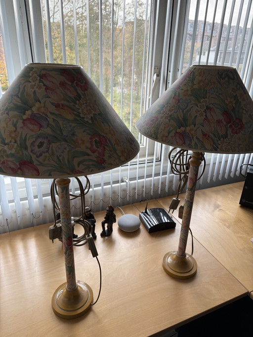 Vintage bloemen lampjes