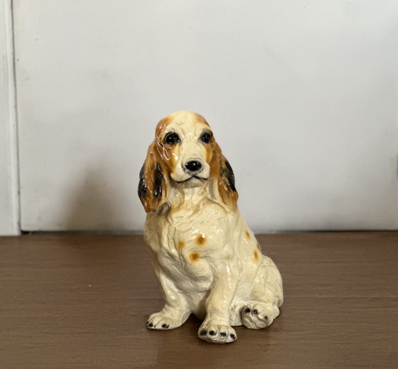 Image 1 of Cocker Spaniel en céramique vintage