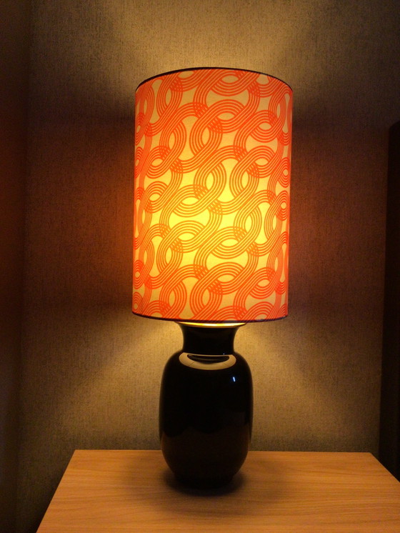 Image 1 of Lampe de table italienne vintage en verre de Murano