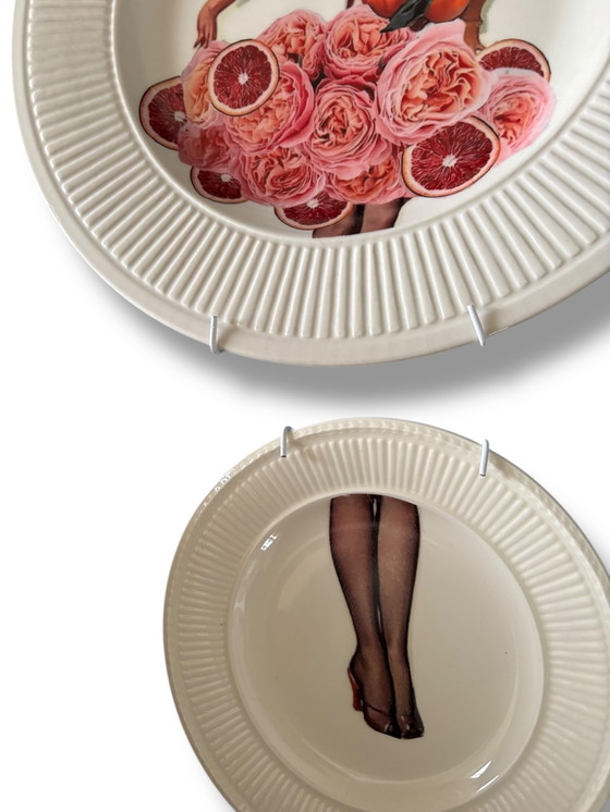 Image 1 of Vintage Wall Plate Lady Set | The Vintage Vibe