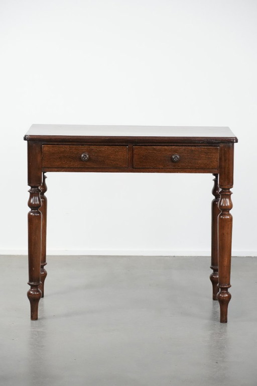Beautiful, subtle antique English hallway cabinet/side table from the late 19th century