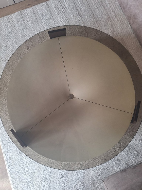 Image 1 of Vintage salontafel gerookt glas