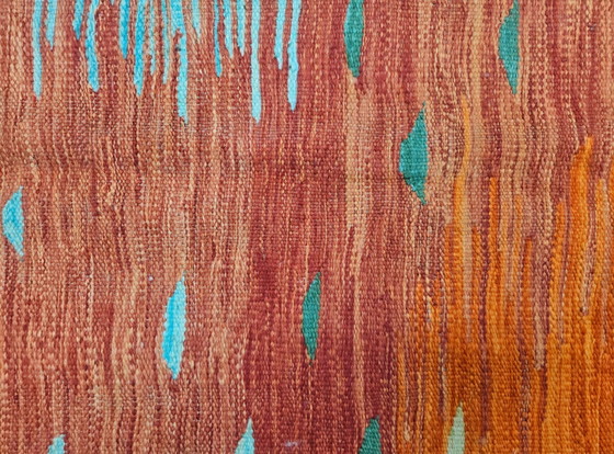 Image 1 of Hand-knotted Oriental wool Modern Abstract Kelim rug New 147x214cm