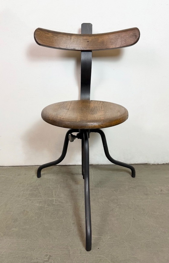 Image 1 of Industrieller Fabrikdrehstuhl, 1950er Jahre