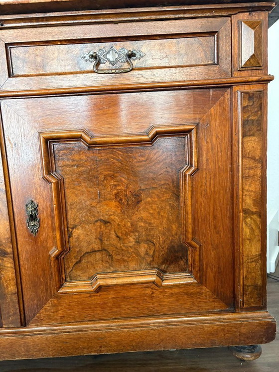 Cassettiera con piano in marmo – Cassettiere, Wood, Marble (photo 5 of 5)