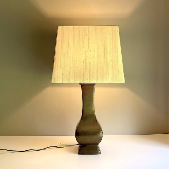 Image 1 of Lampe de table vintage . Laiton . Reim Interline Fuchs Gilching . MCM .