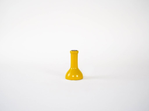 Candeliere giallo, design danese, anni '70, prodotto in Danimarca