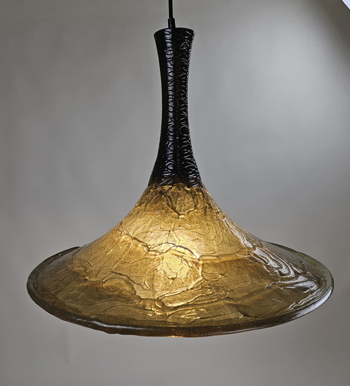 Lampada a sospensione in plastica Kaiser Leuchten 1970s