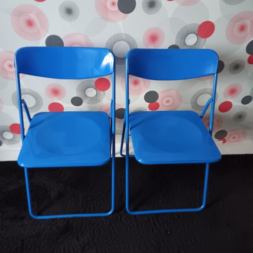 Vintage Folding Chairs Niels Gammelgaard For Ikea