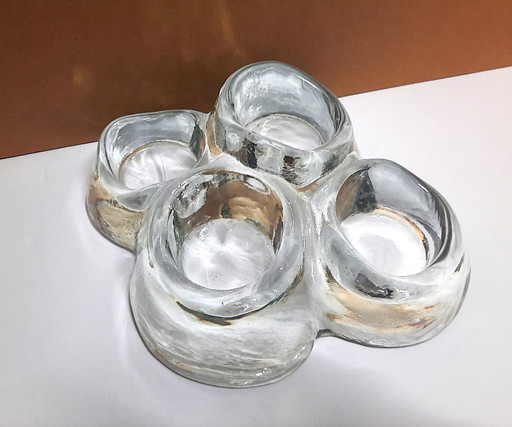 Iittala Arkipelago "Iceberg" candlestick – 4 tea lights – Timo Sarpaneva – Vintage Scandinavian masterpiece