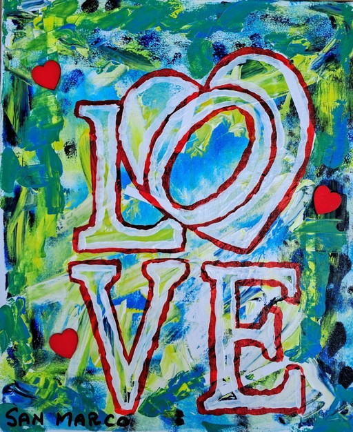 Enzo SAN MARCO - Love Inclusive 2 ® - Urban Jungle - Artist's painting