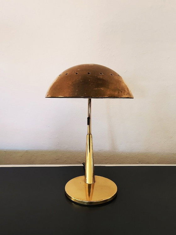 Image 1 of Hillebrand Brass Table Lamp, Mid-Century Design Paavo Tynell