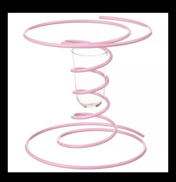 Image 1 of New in box: Iconic IKEA VINTERFINT Spiral Vase Pink