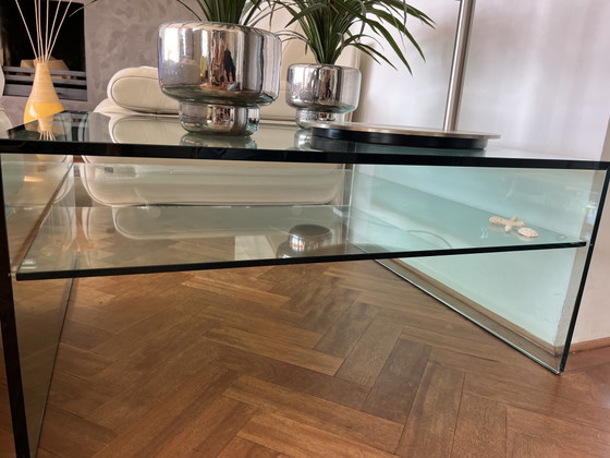 Glass corner table, Tonelli, Side tables, Transparent (photo 2 of 6)