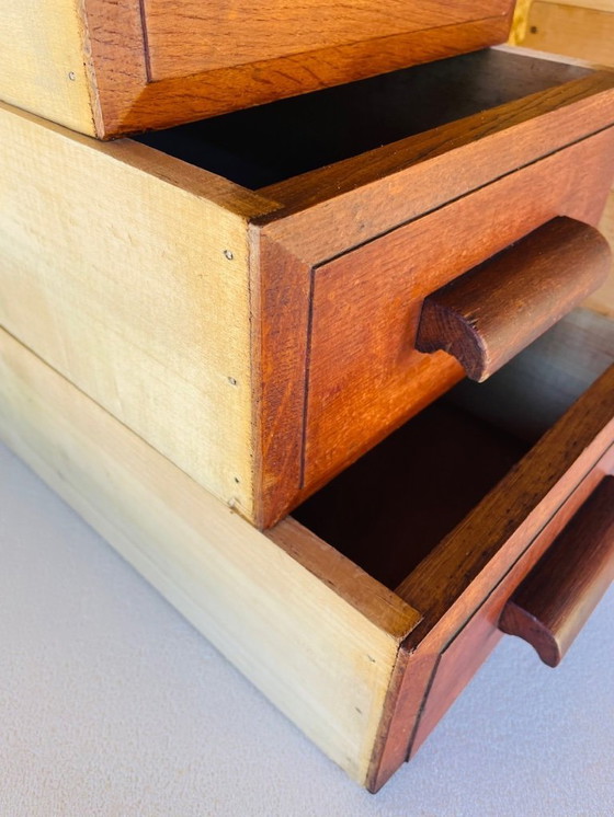 Image 1 of Eichenkommoden im Mid-Century-Modern-Stil, 1940er Jahre, 2er-Set