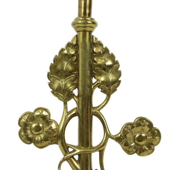 Image 1 of Floral Table Lamp Art Nouveau Style