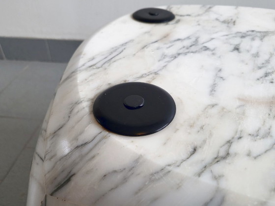 Image 1 of VINTAGE COFFEE TABLE 1970 BY OSVALDO BORSANI TECNO MODUS MARBLE & GLASS 70S 1970S