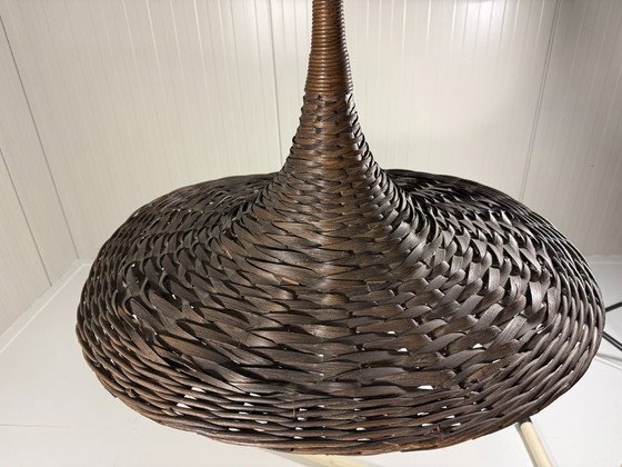 Lampada a sospensione XXL in rattan sintetico, anni '60 – Lampade a sospensione, Wicker (photo 13 of 16)