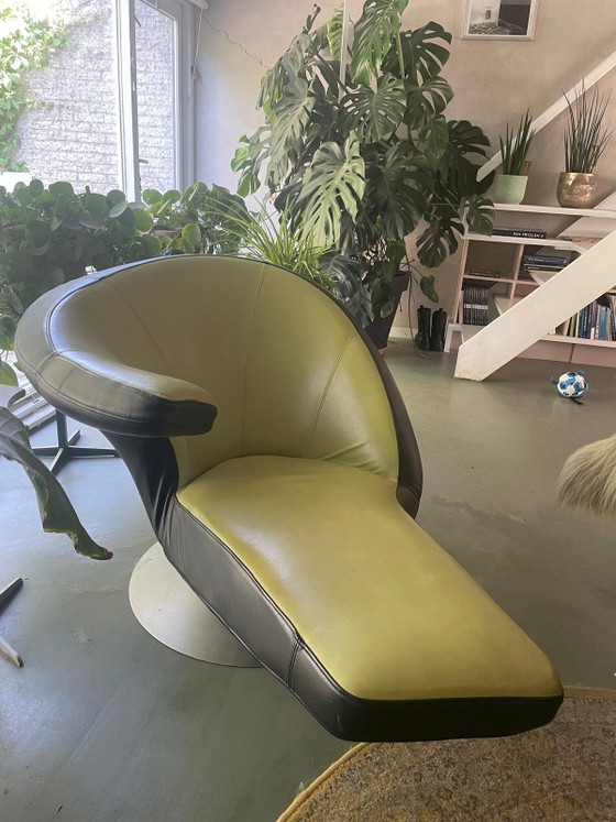 Leolux parabolica fauteuil – Leather, Metal (photo 4 of 7)