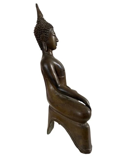 Estatua de Buda en bronce – Tailandia – Bhumisparsha Mudra – LOT 186 – Esculturas, Bronze (photo 7 of 8)