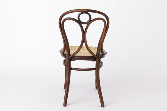 Image 1 of Thonet Stuhl Nr. 19 mit Wiener Rohrstock 1880er Jahre - Engelsstuhl - Schreibtischstuhl